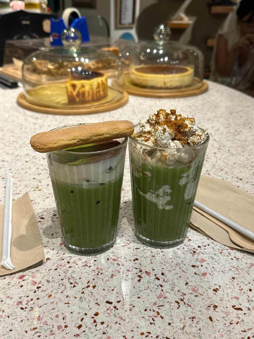 Tiramisu Matcha and Banana Pudding Matcha