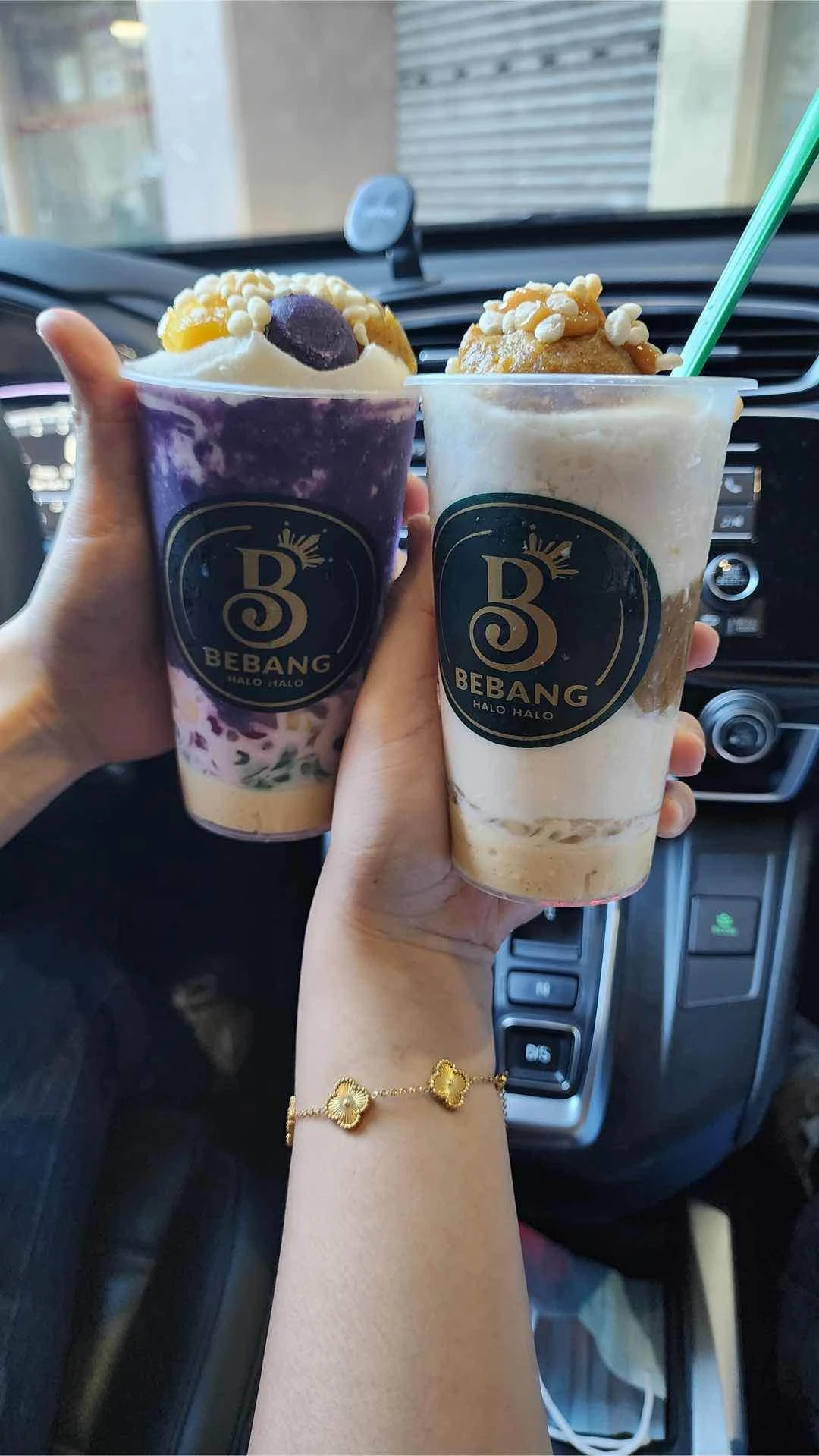 Presidential Halo Halo and Banana Cinnamon Con Yelo