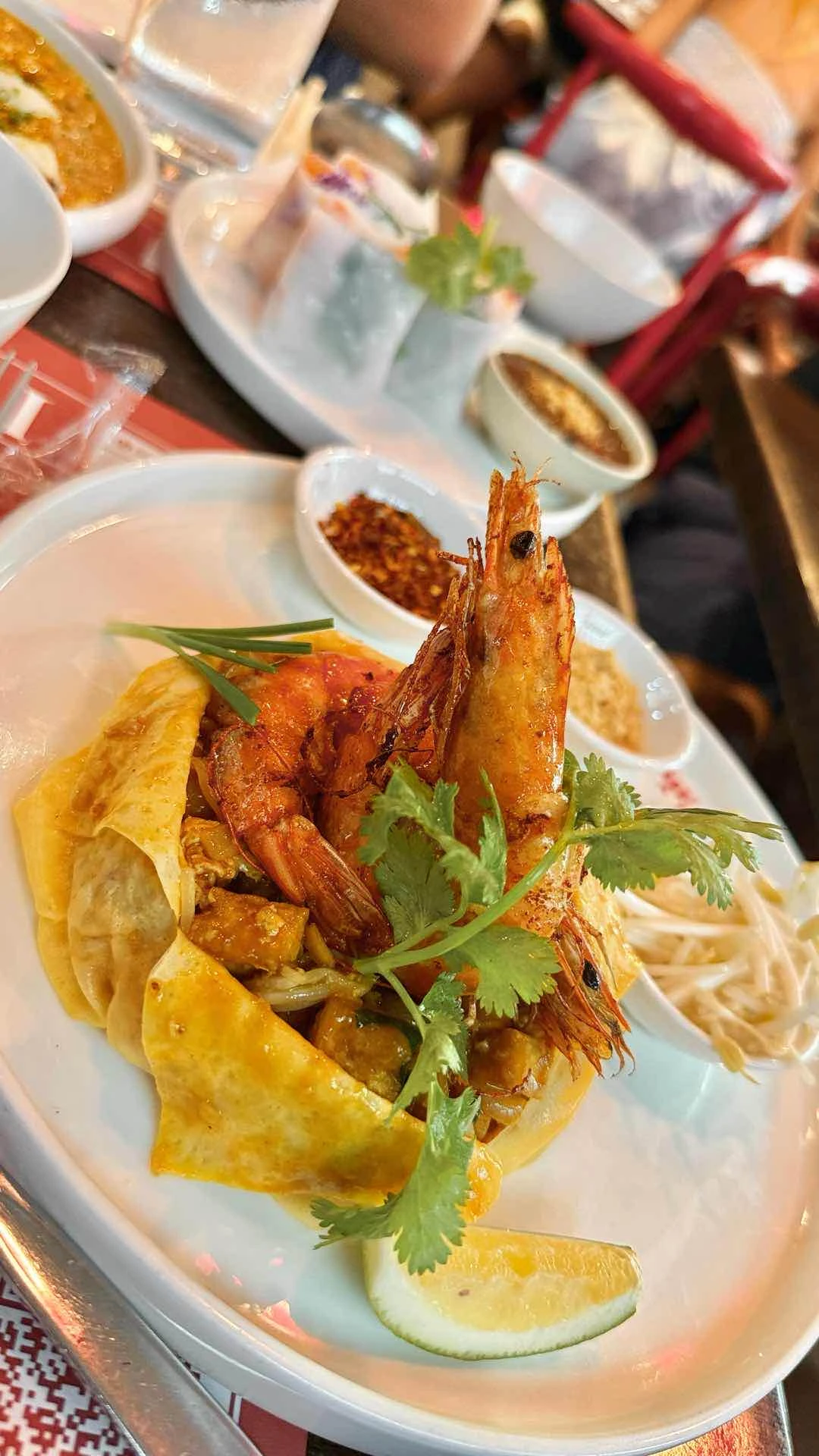 shrimp pad thai of SOME THAI