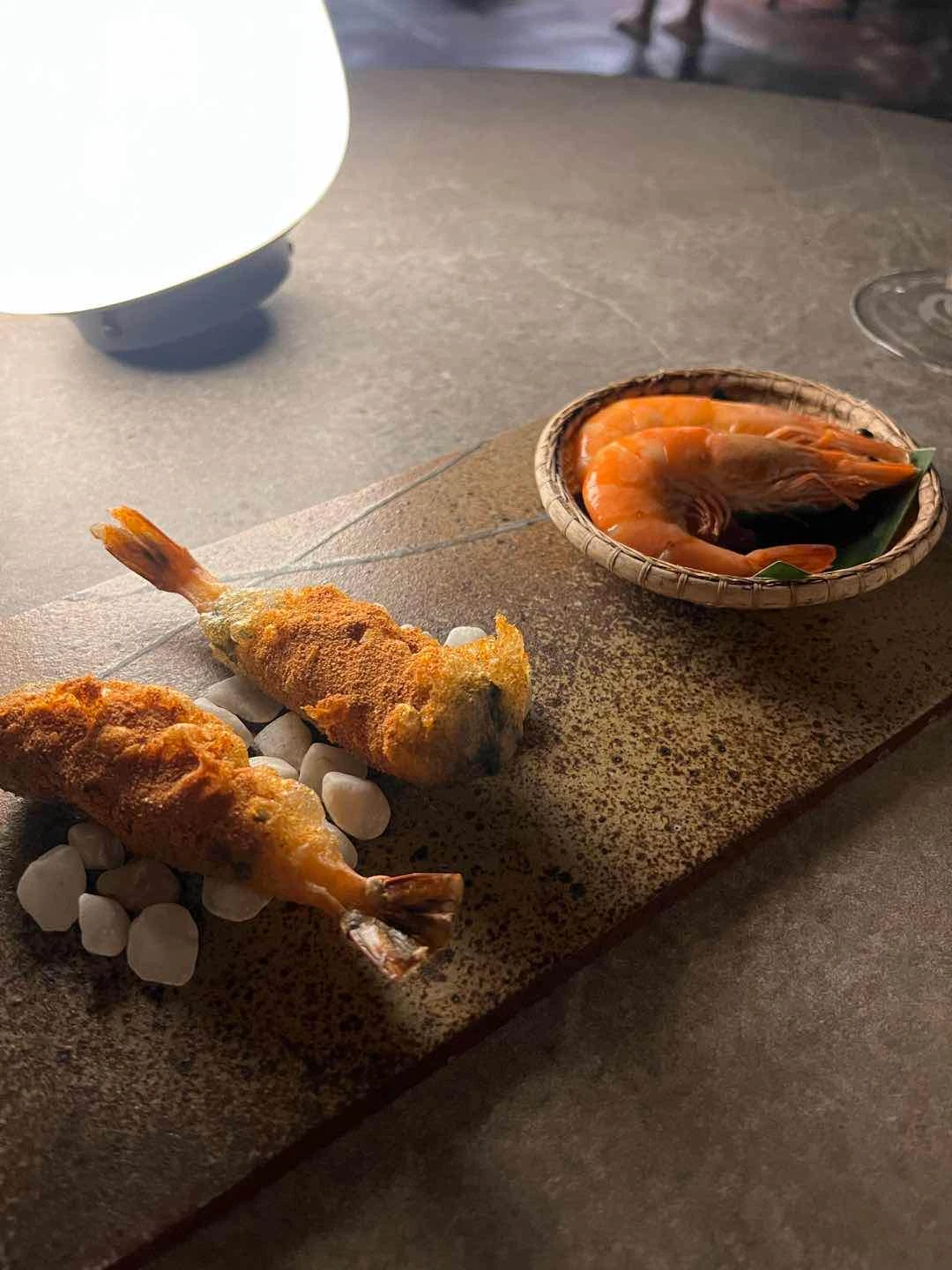 Halabos and Fried Shrimp