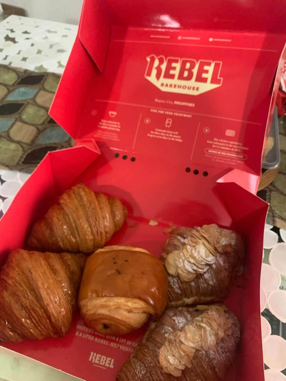 Plain Croissant, Pain Au Chocolat, Twice Baked Almond Croissant