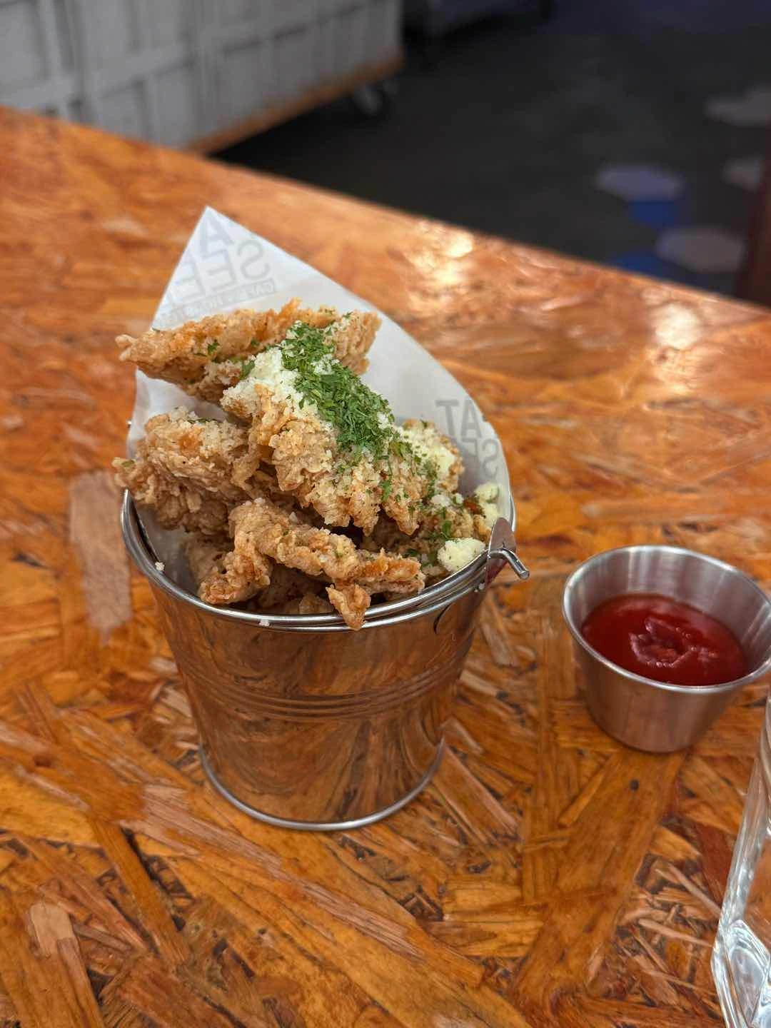 mushroom fritters