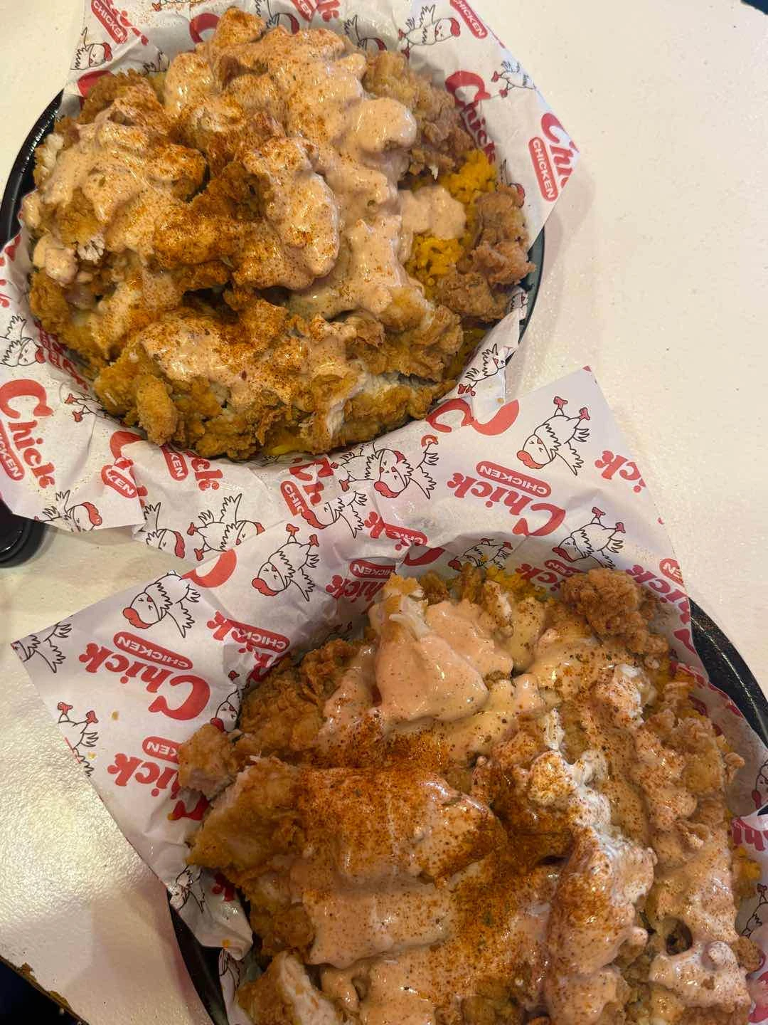 what we ordered of Chick Chicken