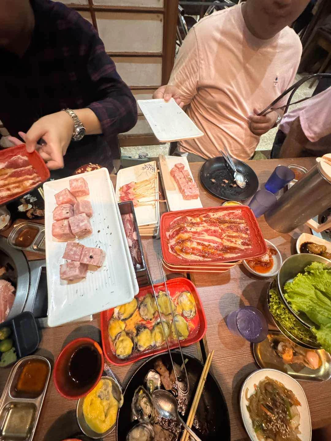 so many foods😌 of HODAI Korean BBQ & SEAFOOD Grill