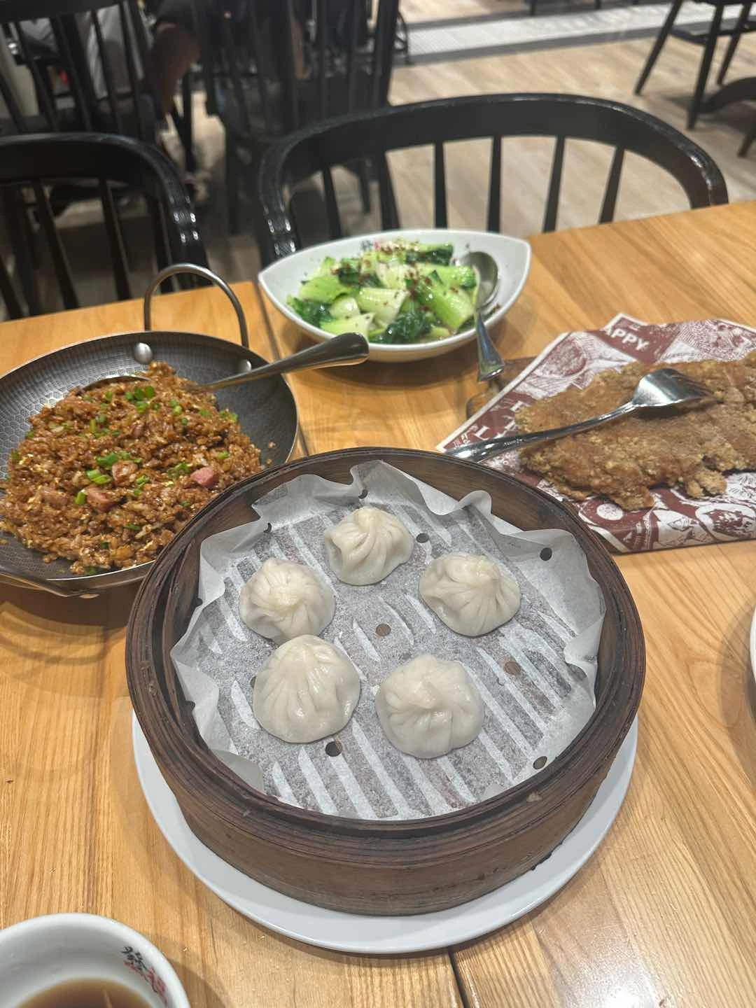 Xiao Long Bao, Chicken Chop, Taiwanese Fried Rice, Pechay