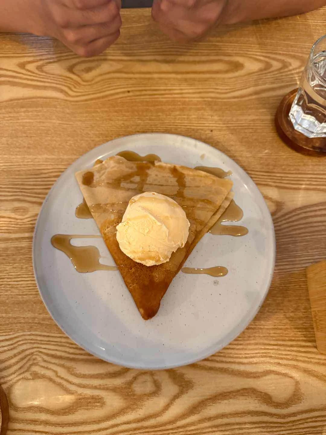 Maple mango crepe