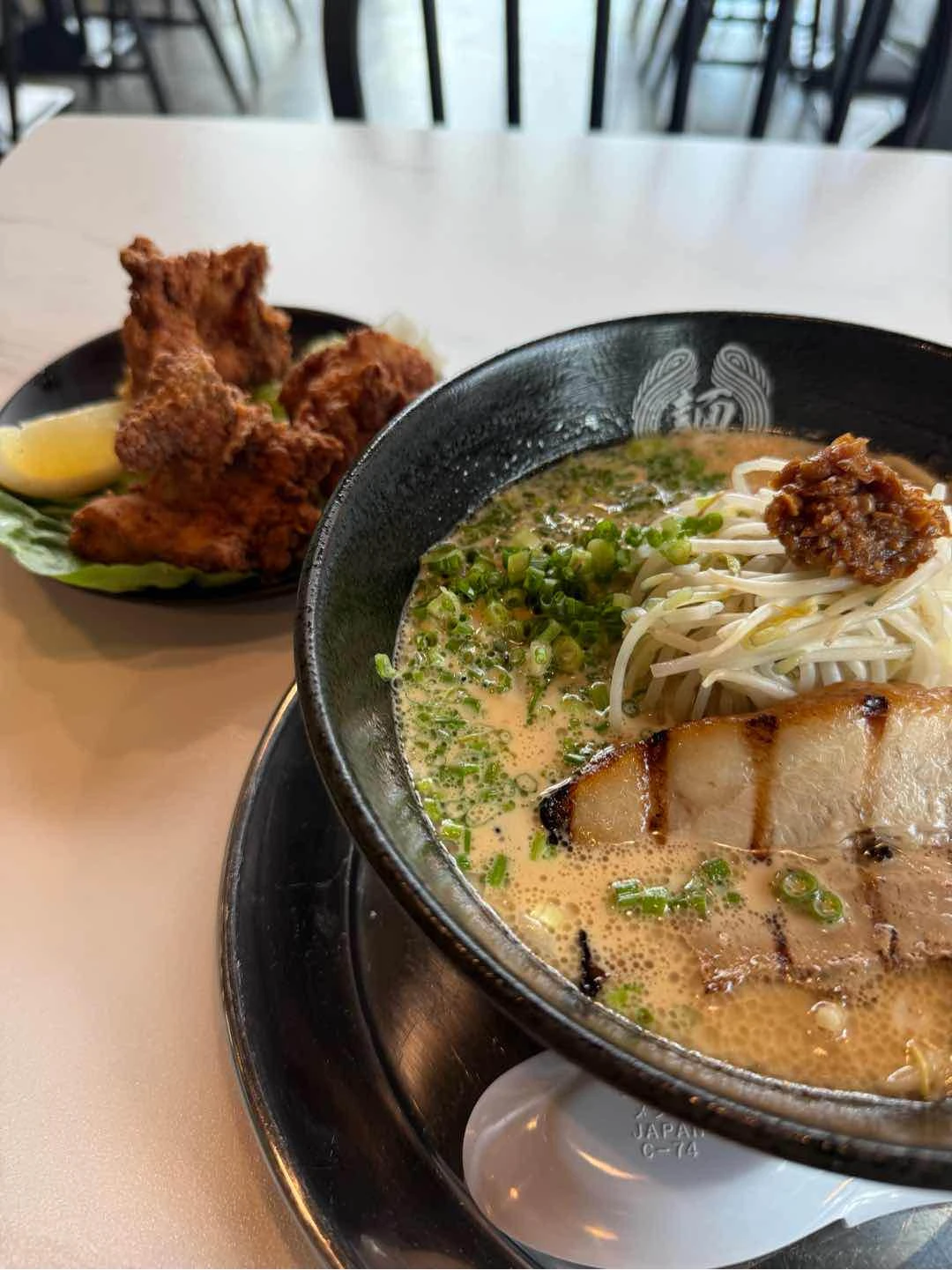 ramen plus karaageee