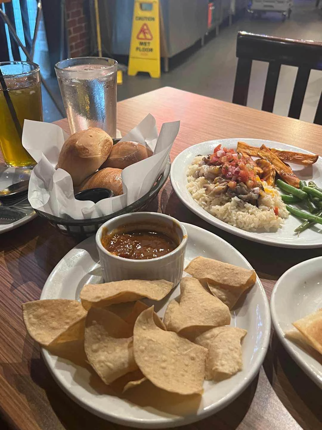 Complimentary Rolls, Texas Cowboy Dip, Southern Chicken Salad