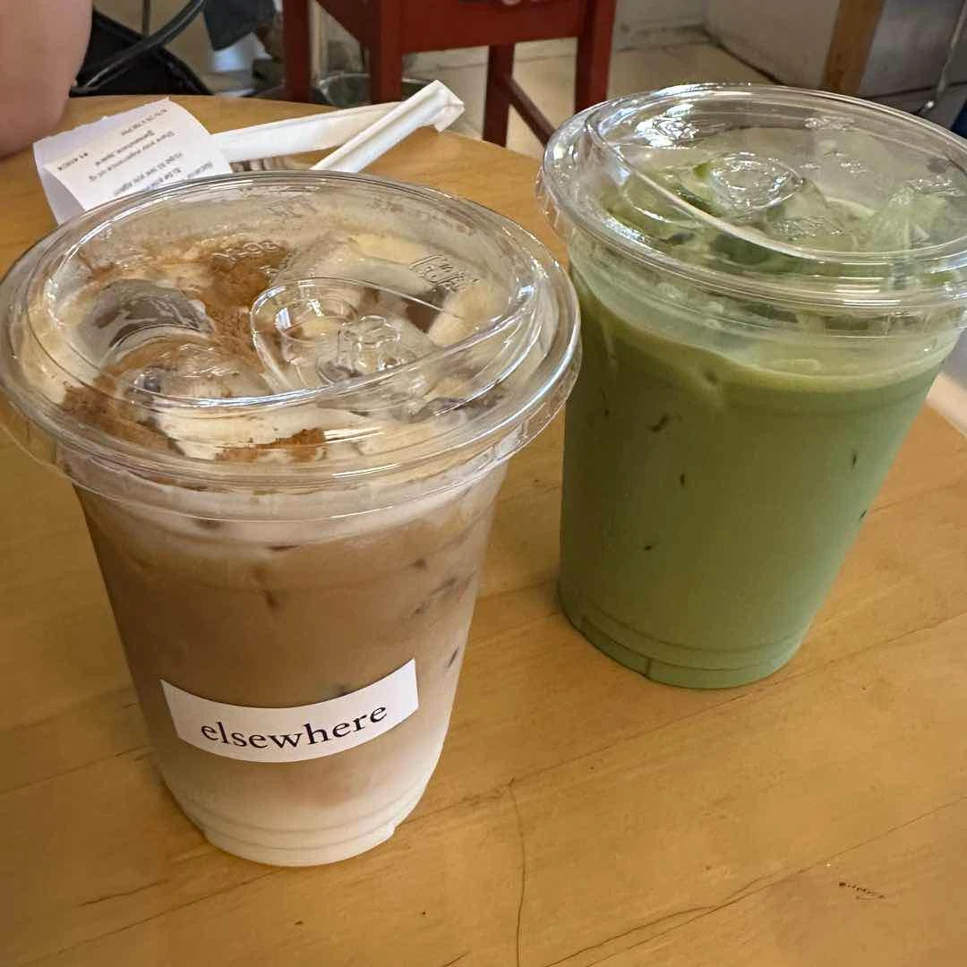 Elsewhere Latte & Matcha Latte