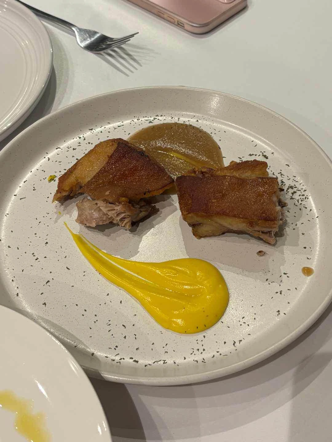 cochinillo confitado (boneless suckling pig)