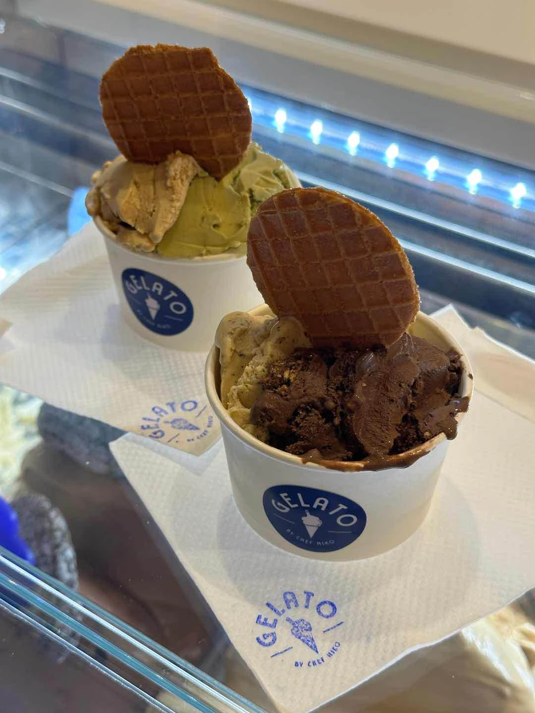 baccio & original basque burnt cheesecake of Gelato by Chef Miko