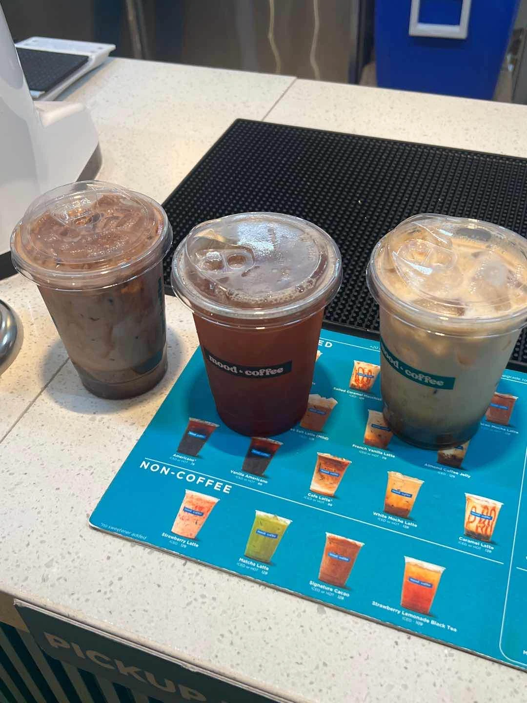 Signature Cacao + Strawberry Lemonade Black Tea + Sea Salt Latte