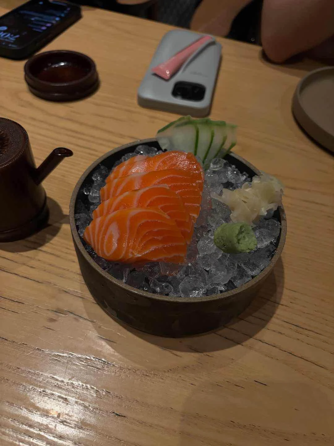 salmon sashimi