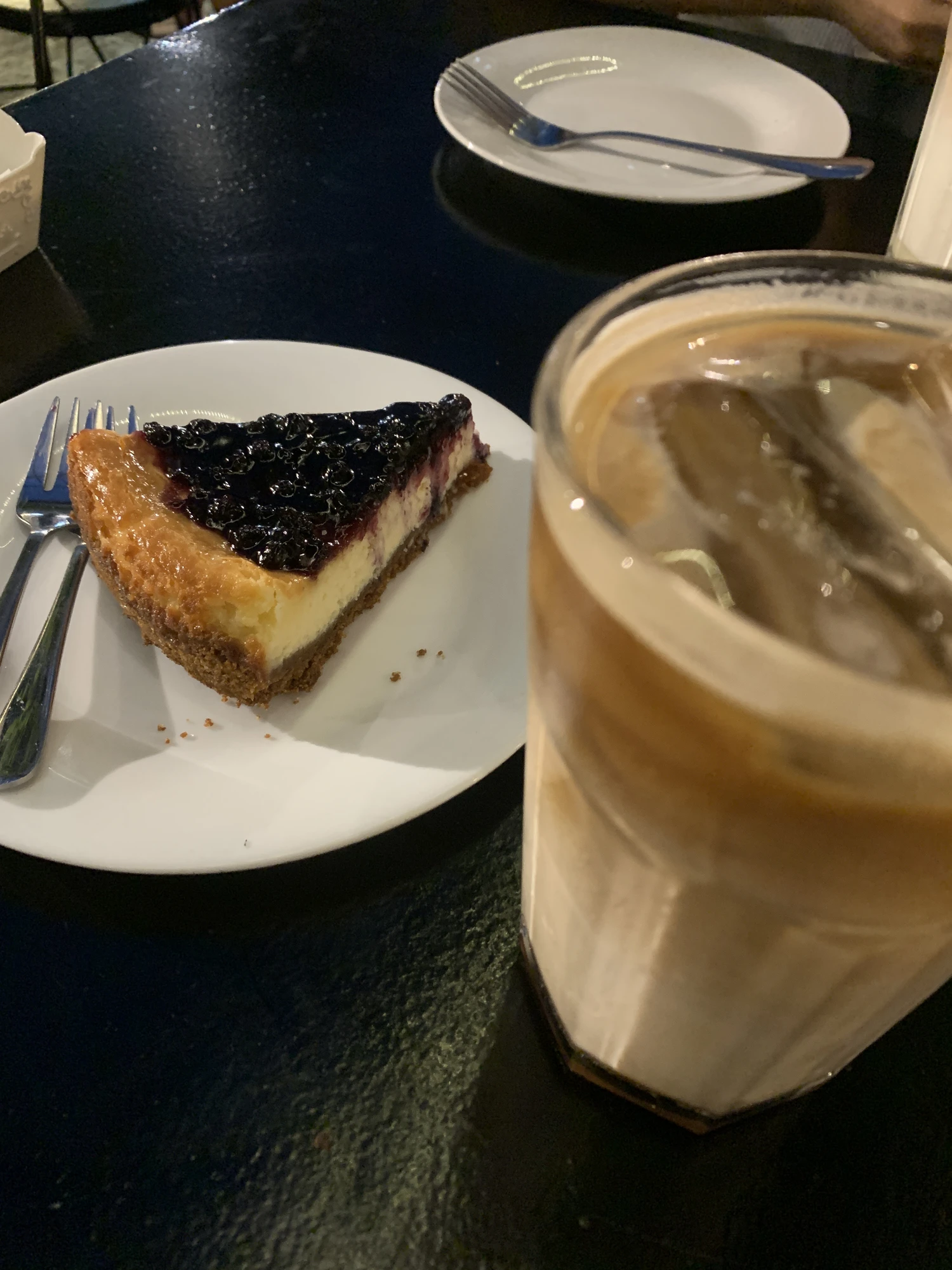 Blueberry Cheesecake and Salted Caramel Mocha of La Cathedral Cafe