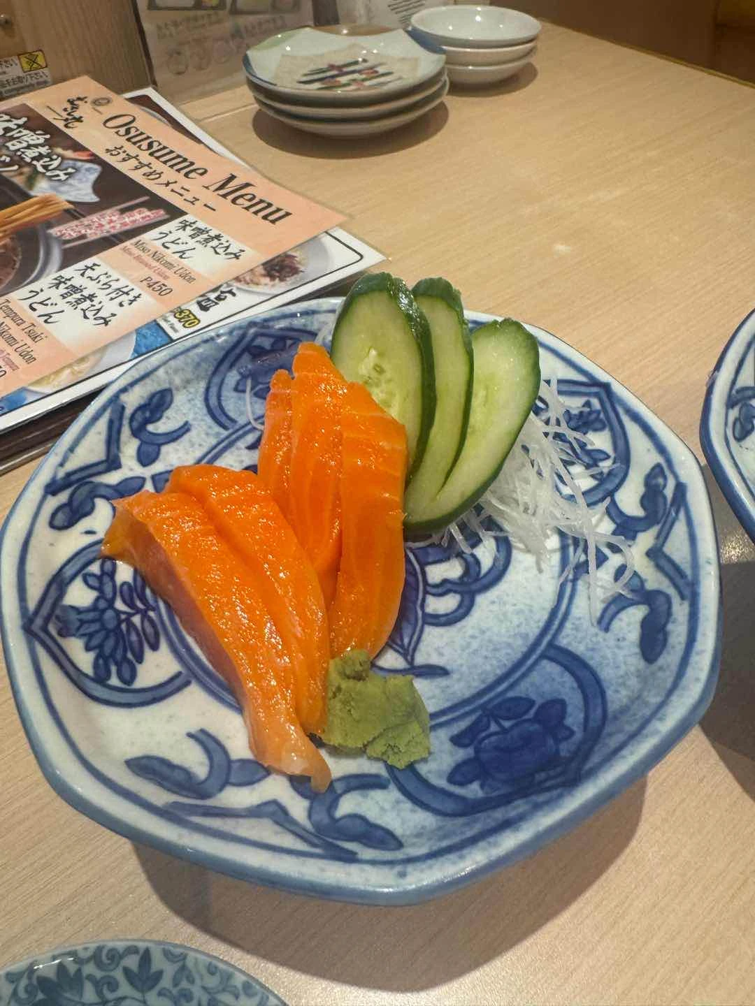 salmon sashimi