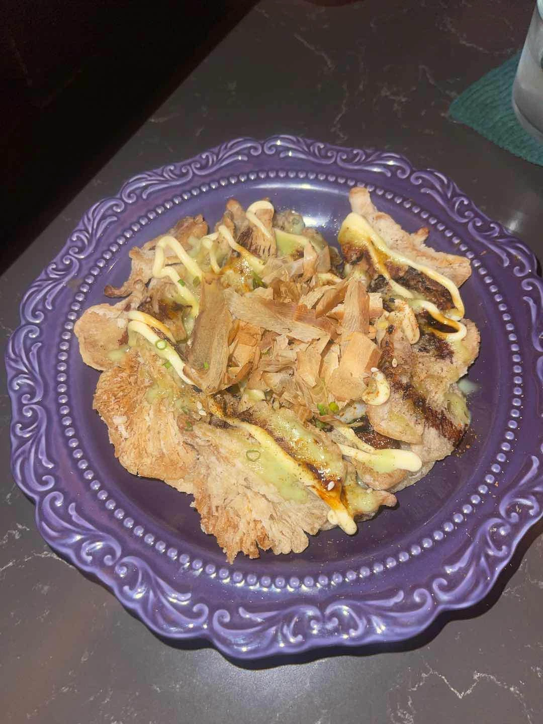 Oyster Mushroom Okonomiyaki 