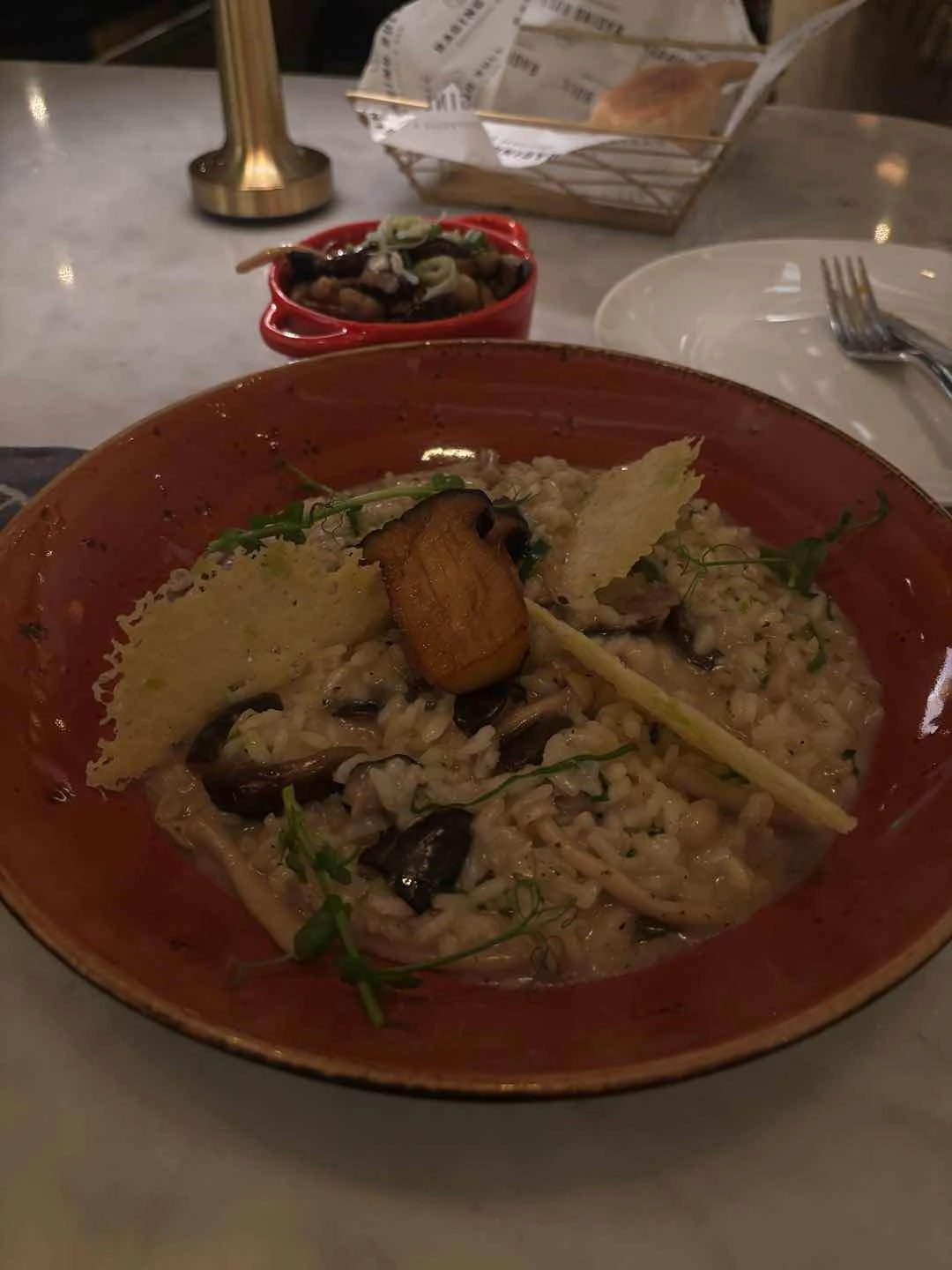 Mushroom risotto