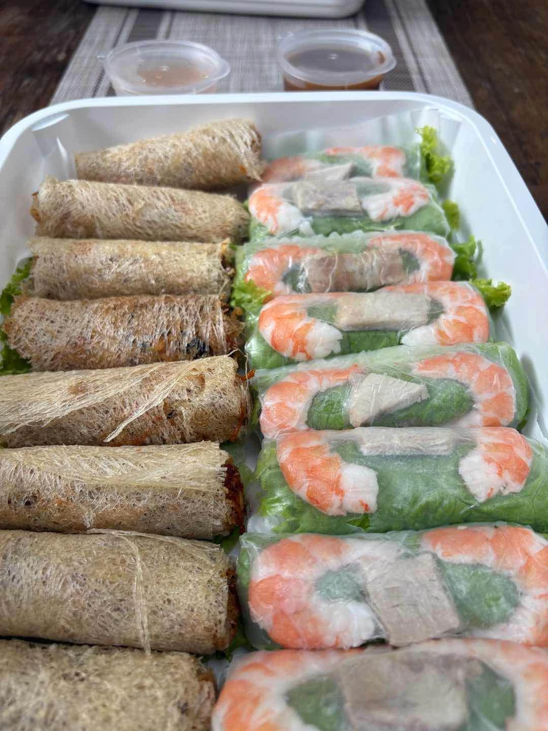 Spring and summer roll platter