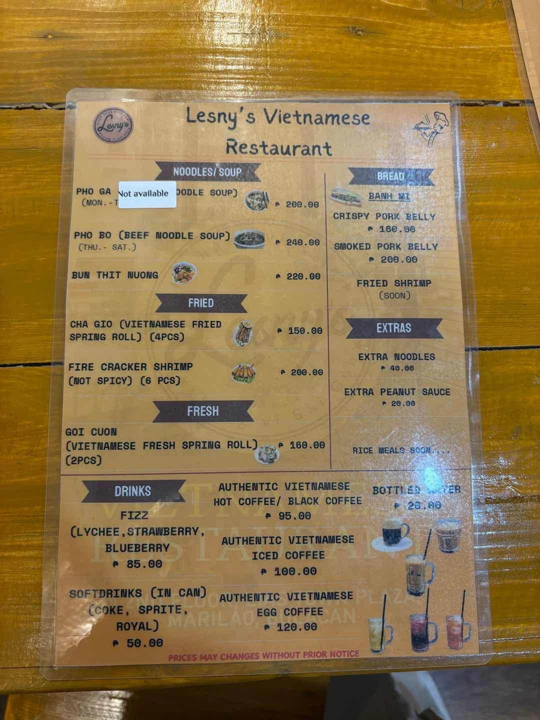 Menu.