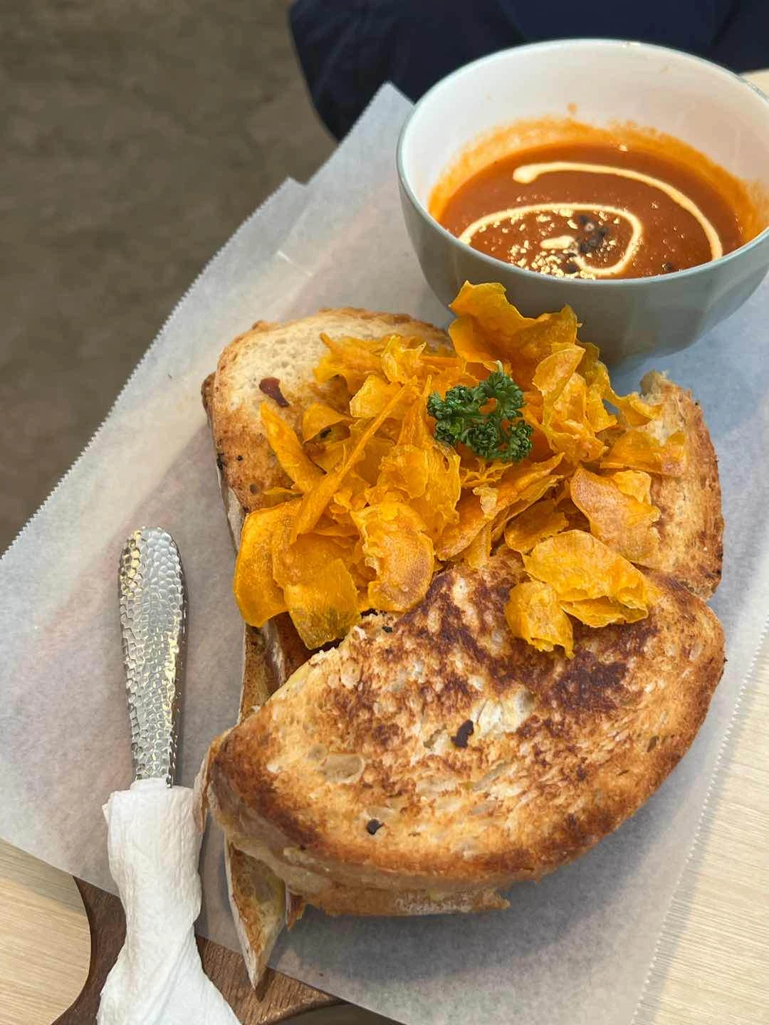 Grilled Cheese with Tomato Soup