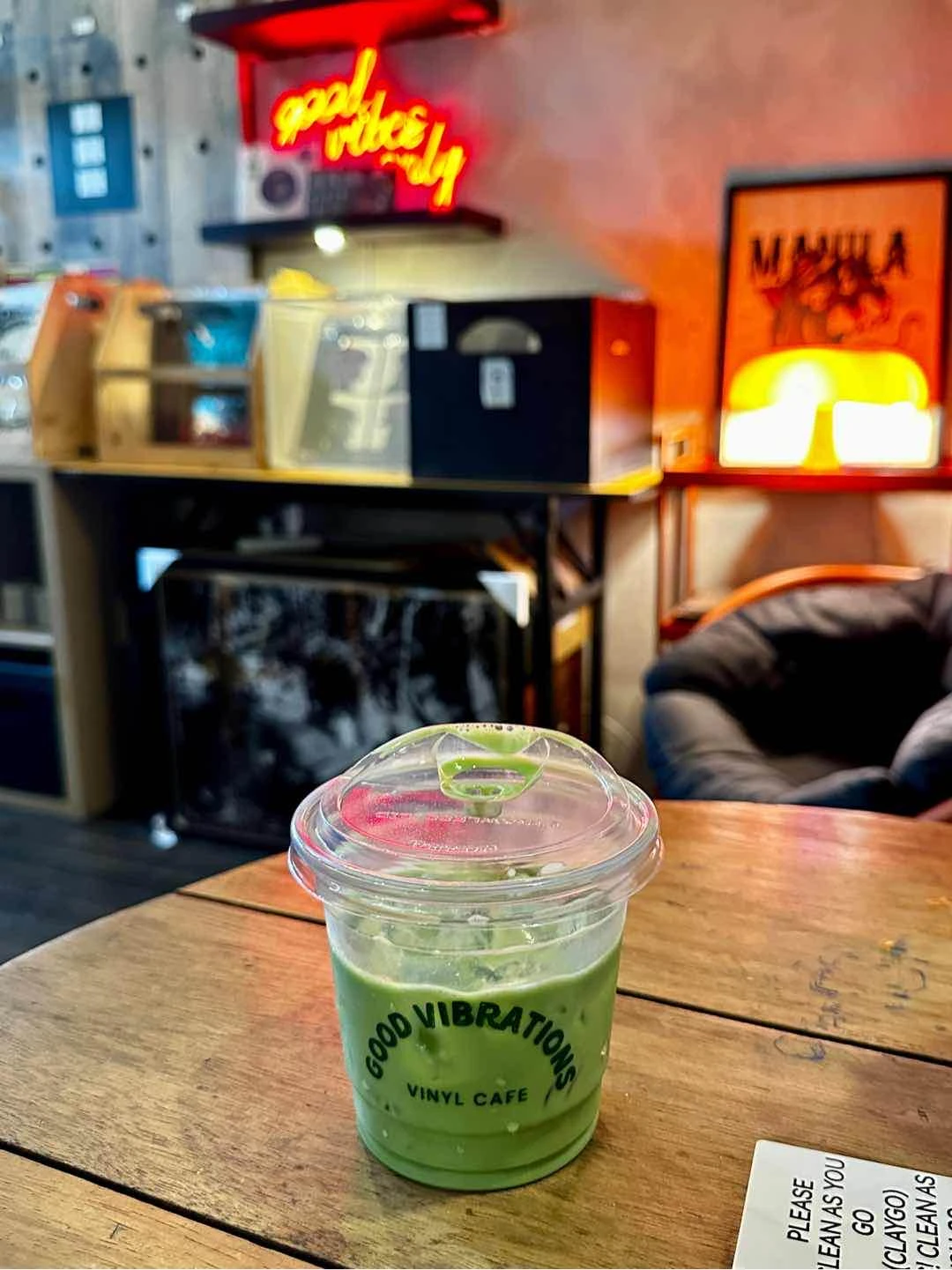 iced premium matcha latte