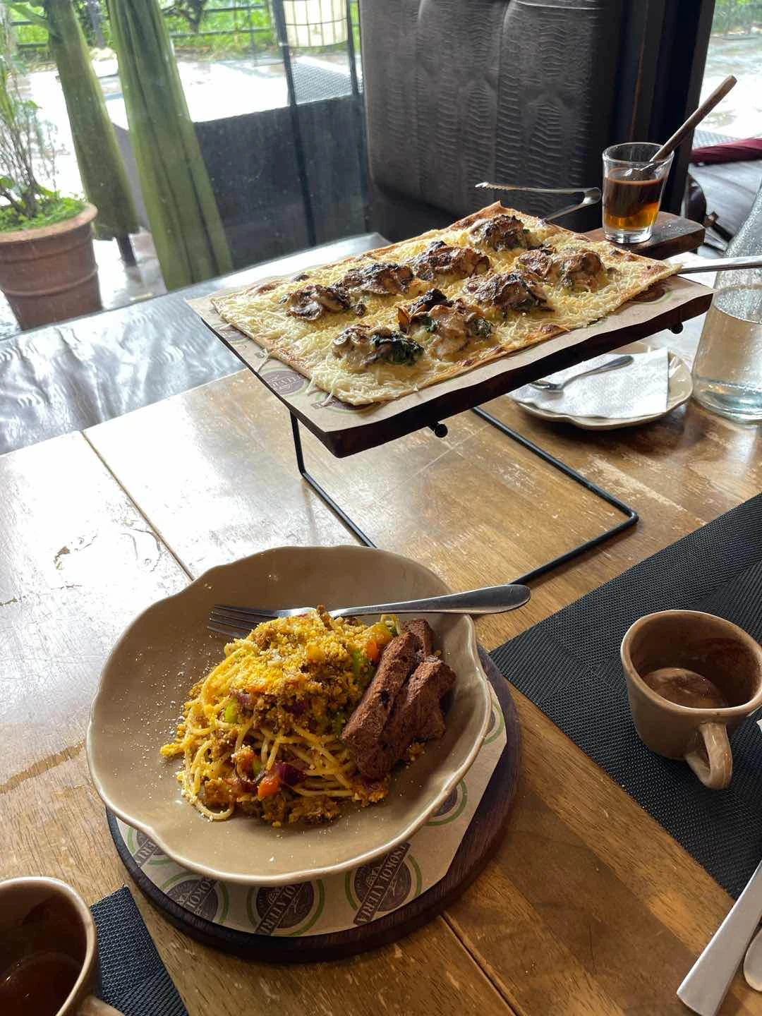 Longganisa Bolognese & Truffle Mushroom Tarte