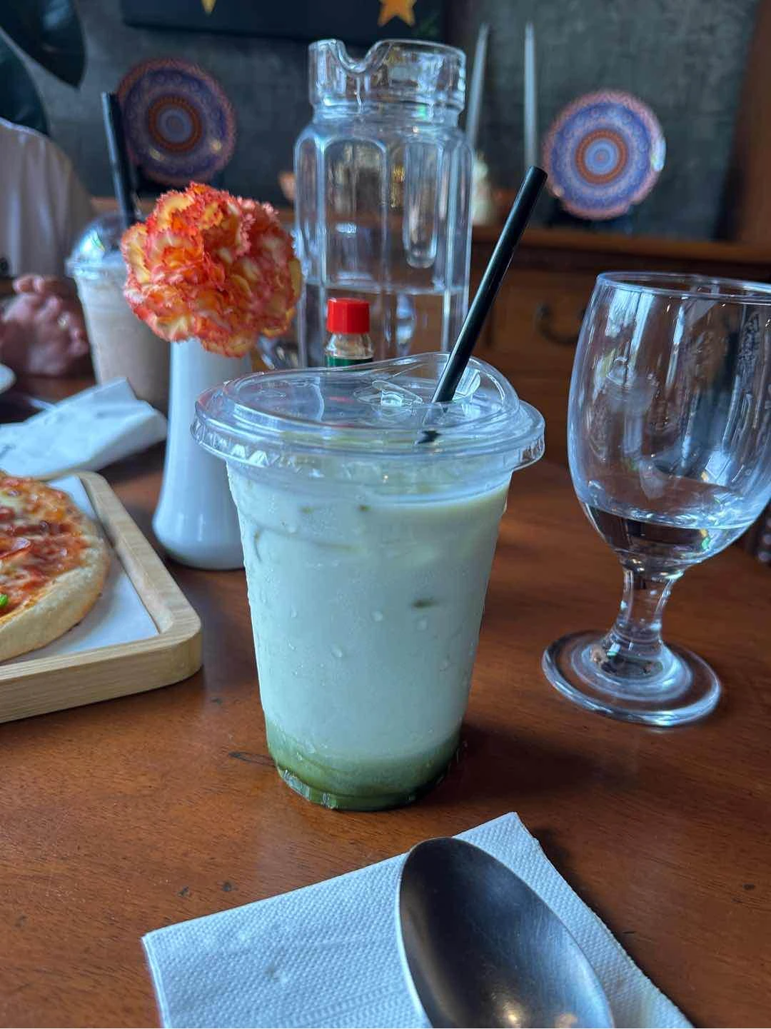iced matcha latte ☹️