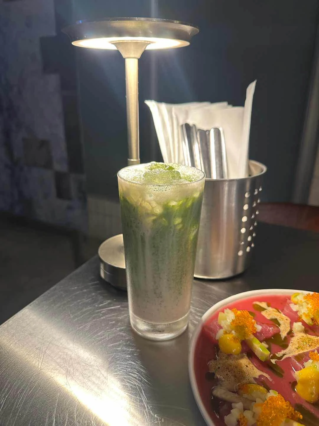 matcha horchata of Now Now Canteen