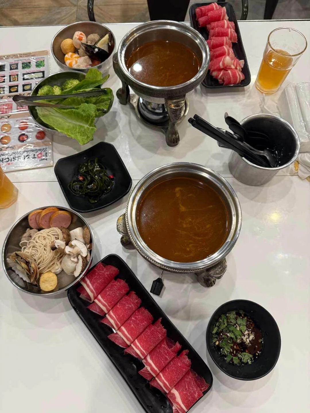 satay soup, beef brisket