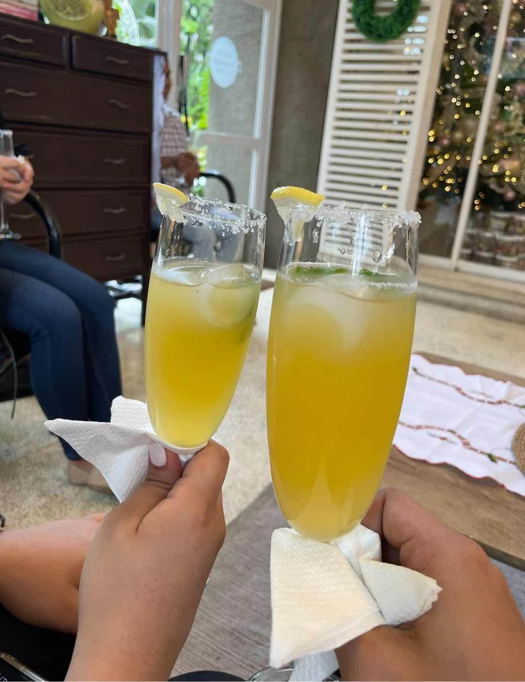 Ofc their welcome drinks💯