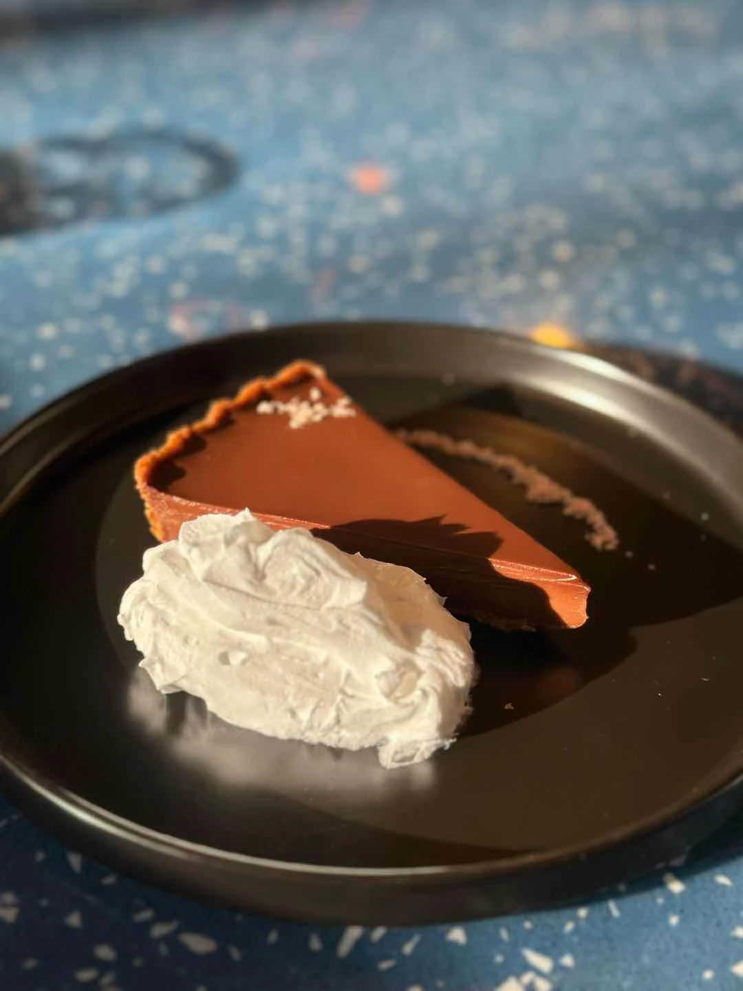 64% dark chocolate tart
