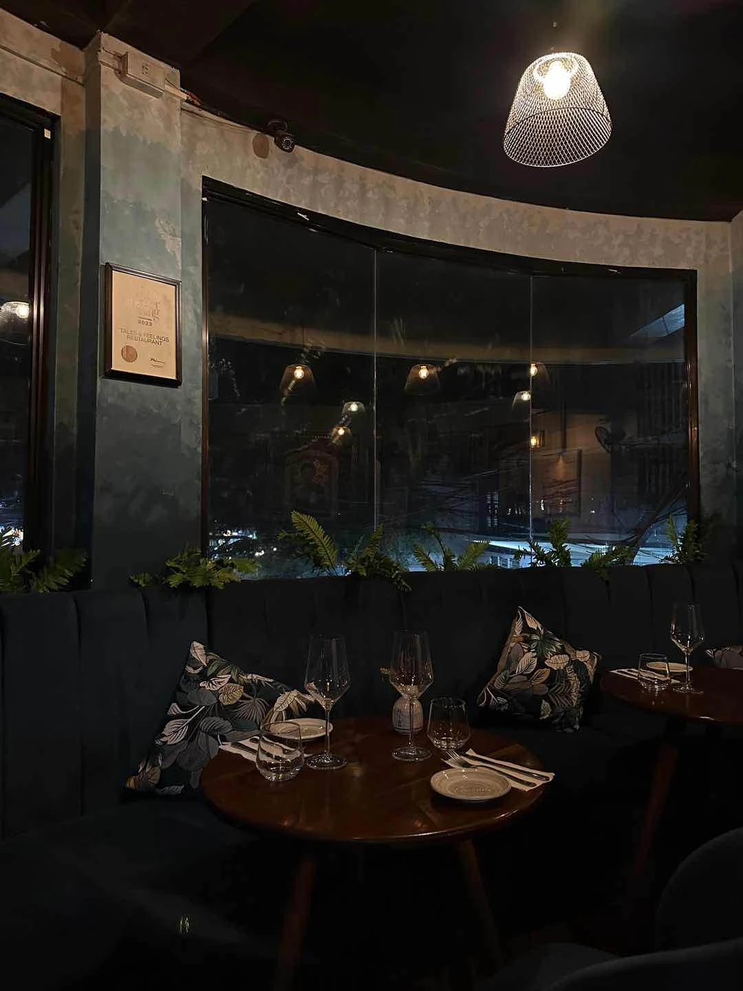 18-seater room. Making this an intimate dining experience.