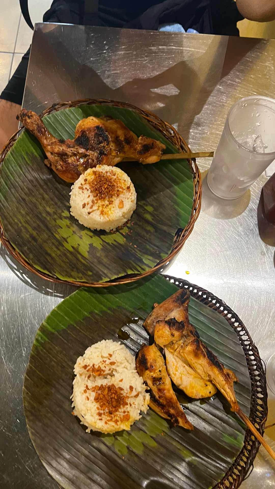 Pecho and paa with garlic rice of C.H.E. Bacolod Chicken House Express