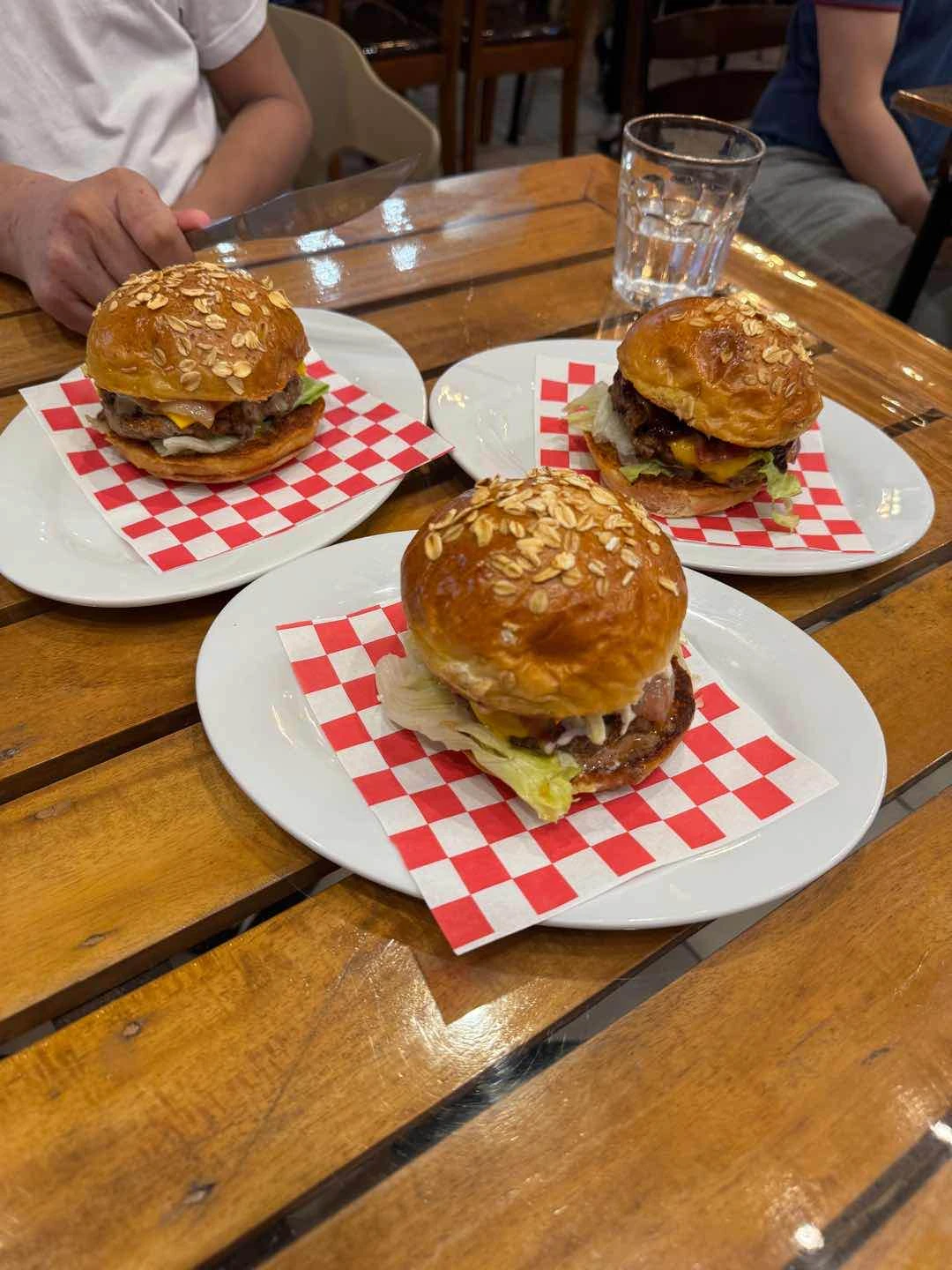 BBQ Bacon Cheese Burger, Chef’s Burger, Truffle Burger