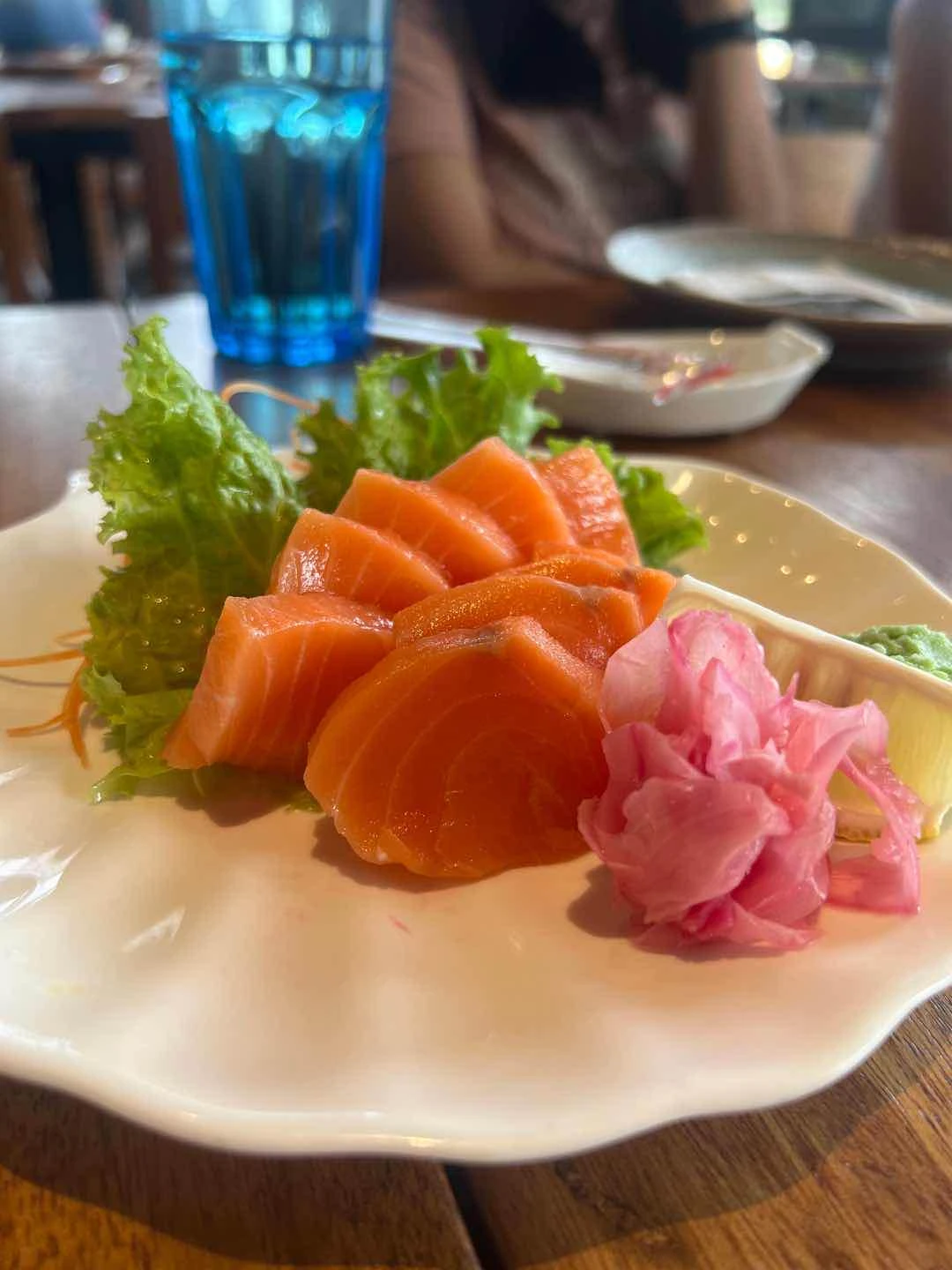 Salmon sashimi