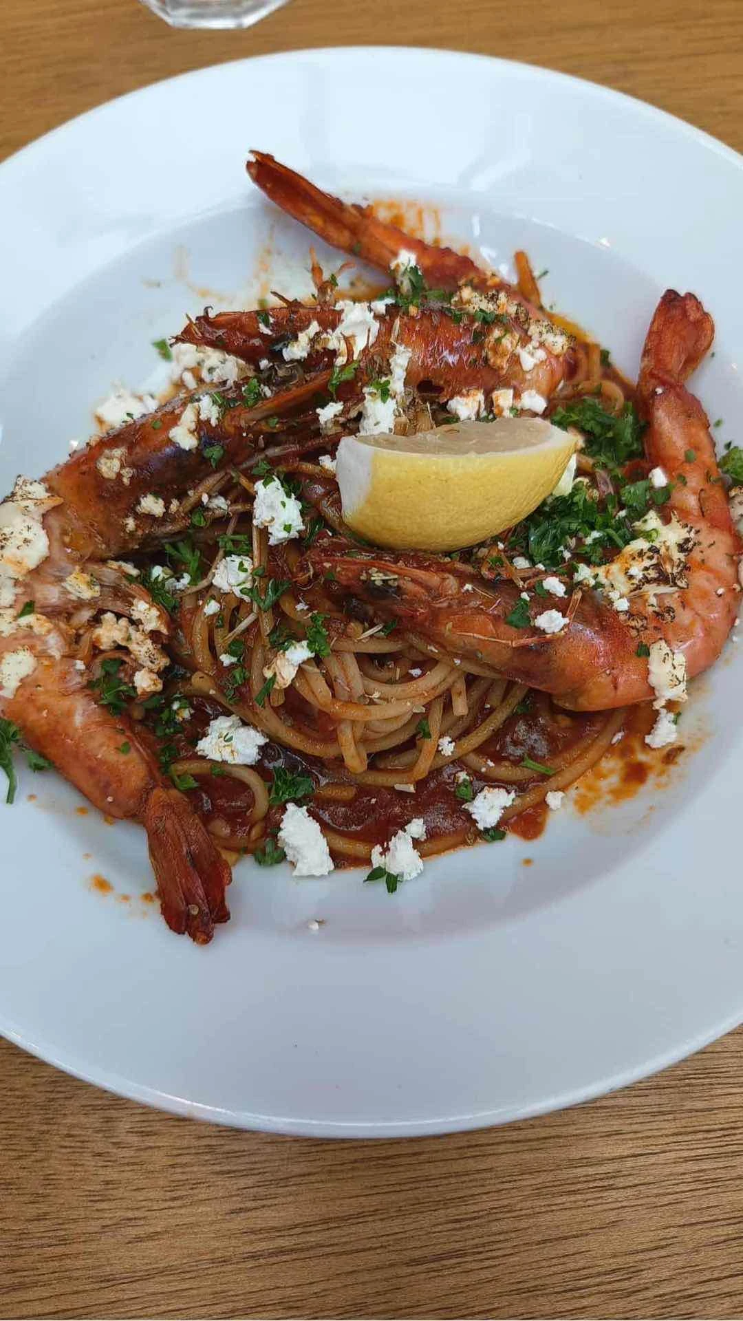 Garides Me Feta of Cyma