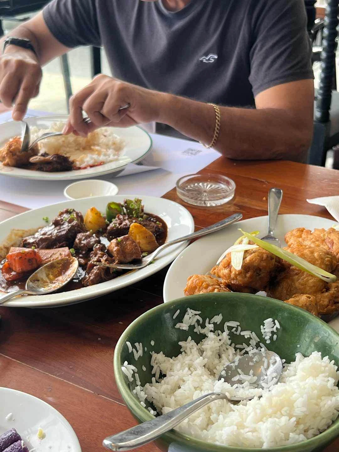 caldereta rice chicken