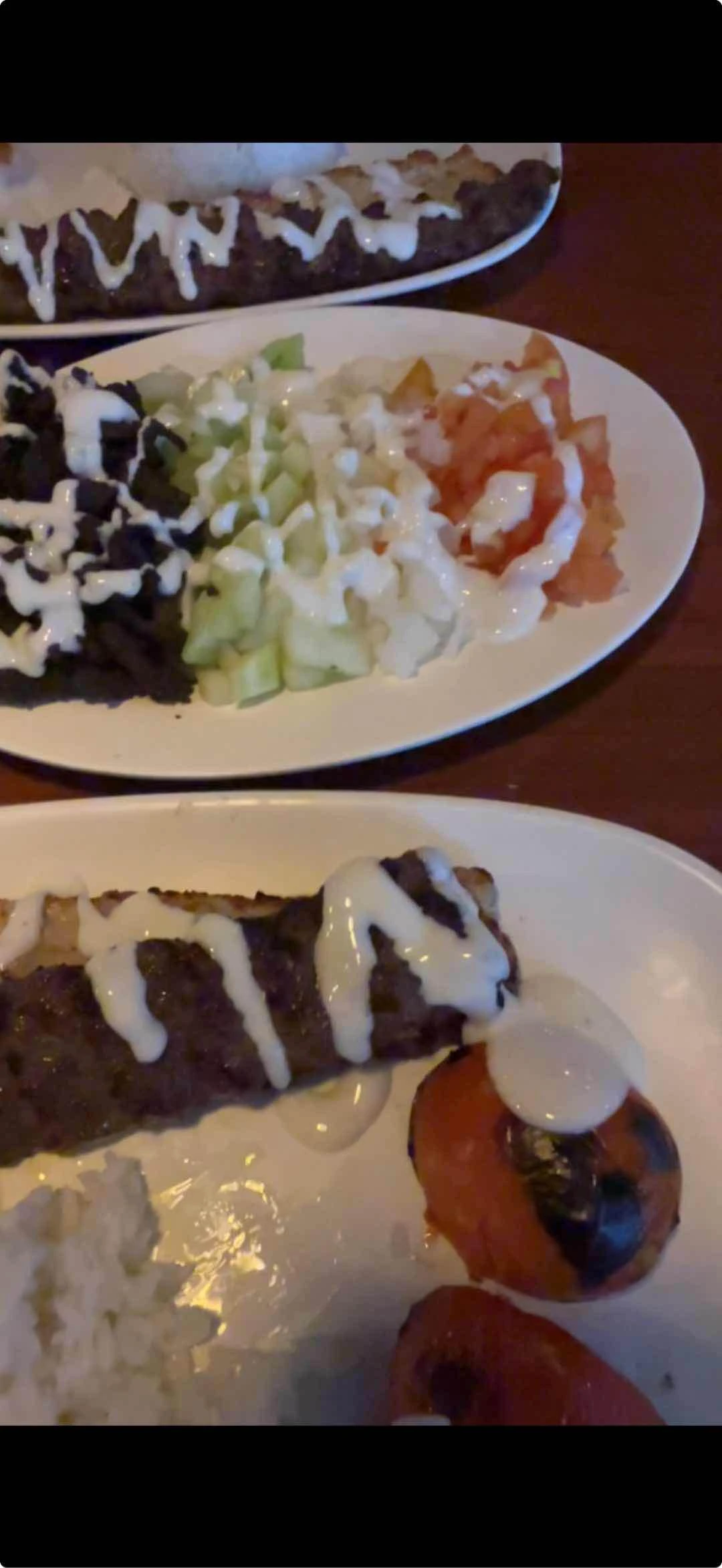 Special Chelo Kebab Mix and Shawarma on Plate