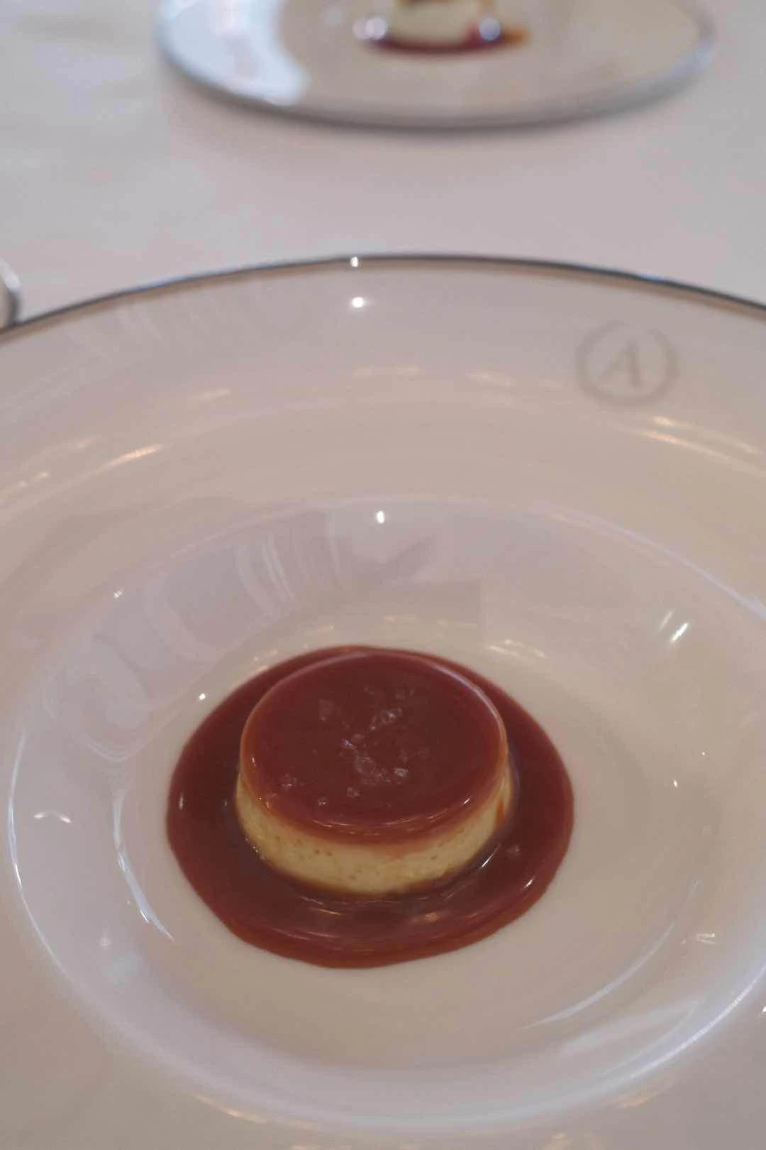creme caramel of Antonio's Restaurant