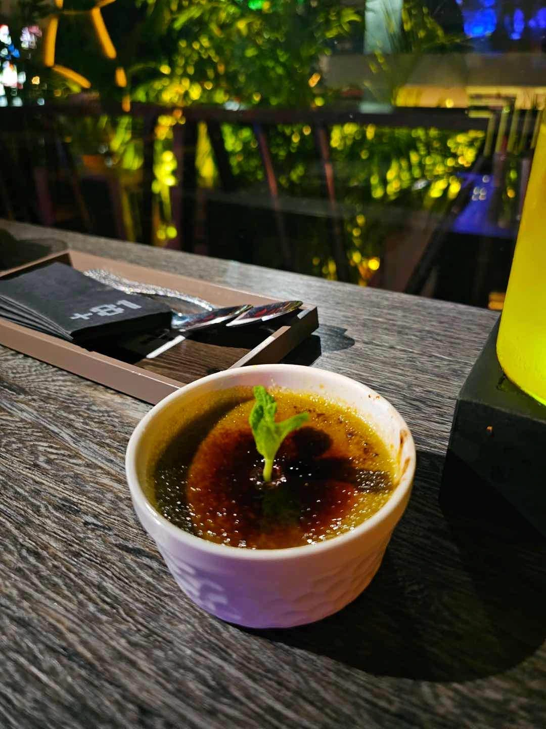 Matcha creme brulee
