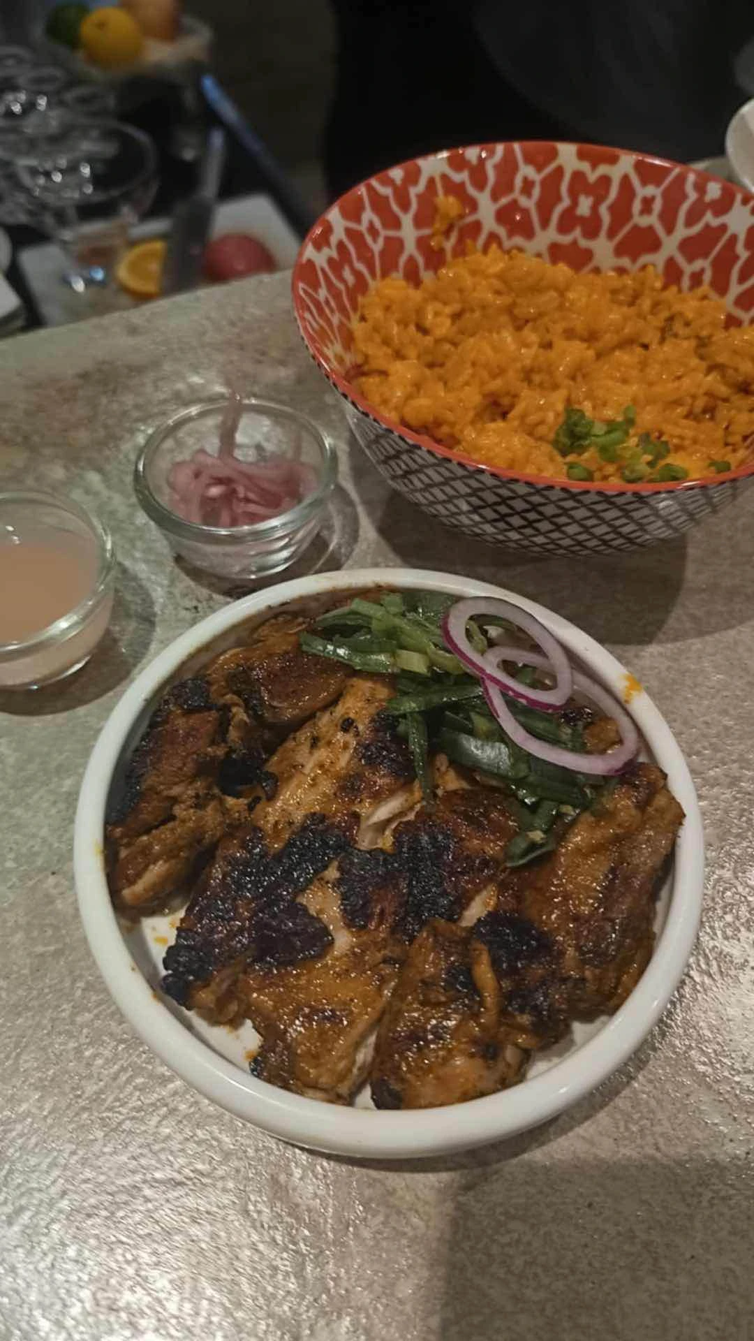 Chicken Inasal and Anatto Rice 