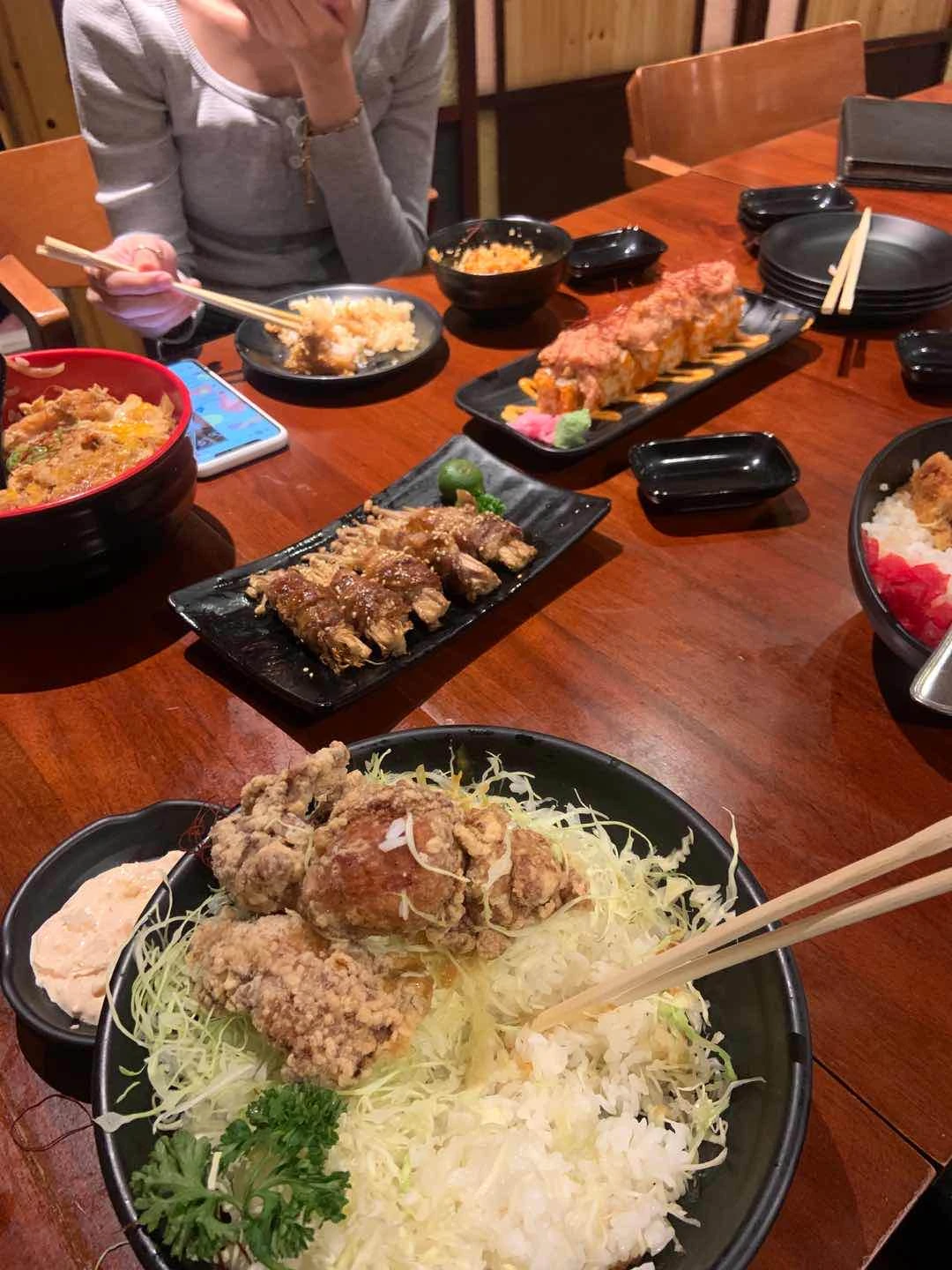 Tori Karaage, Spicy Tuna/Salmon of Manmaru