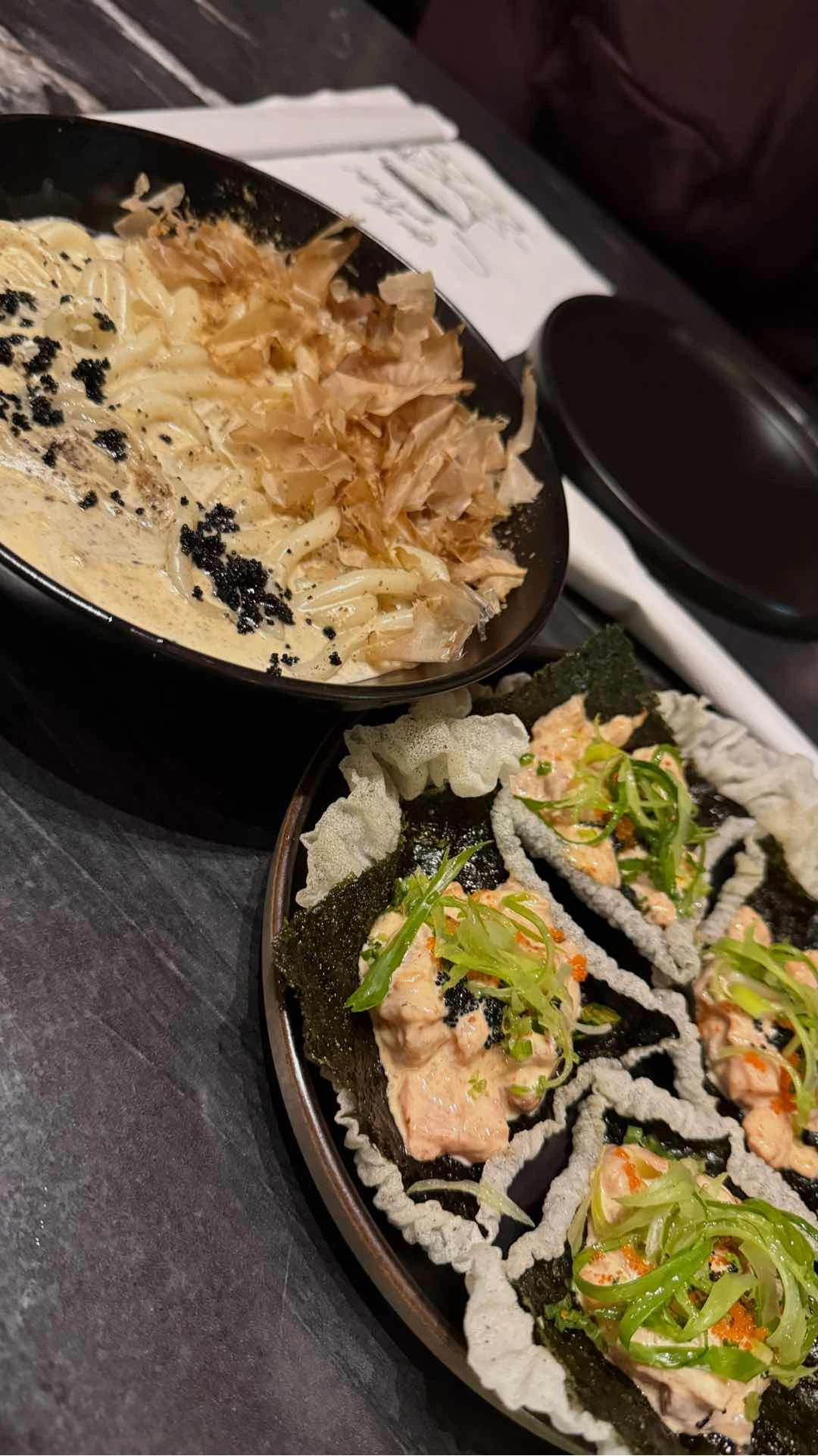 Udon and Spicy Salmon of Ginza Gyu - Tomas Morato