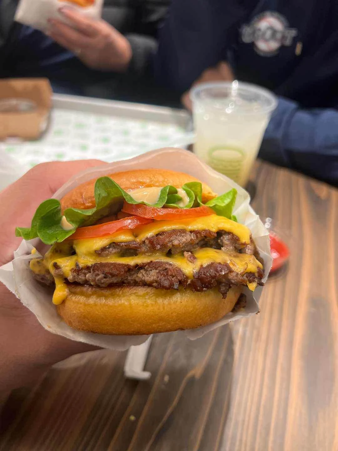Double shack burger of Shake Shack