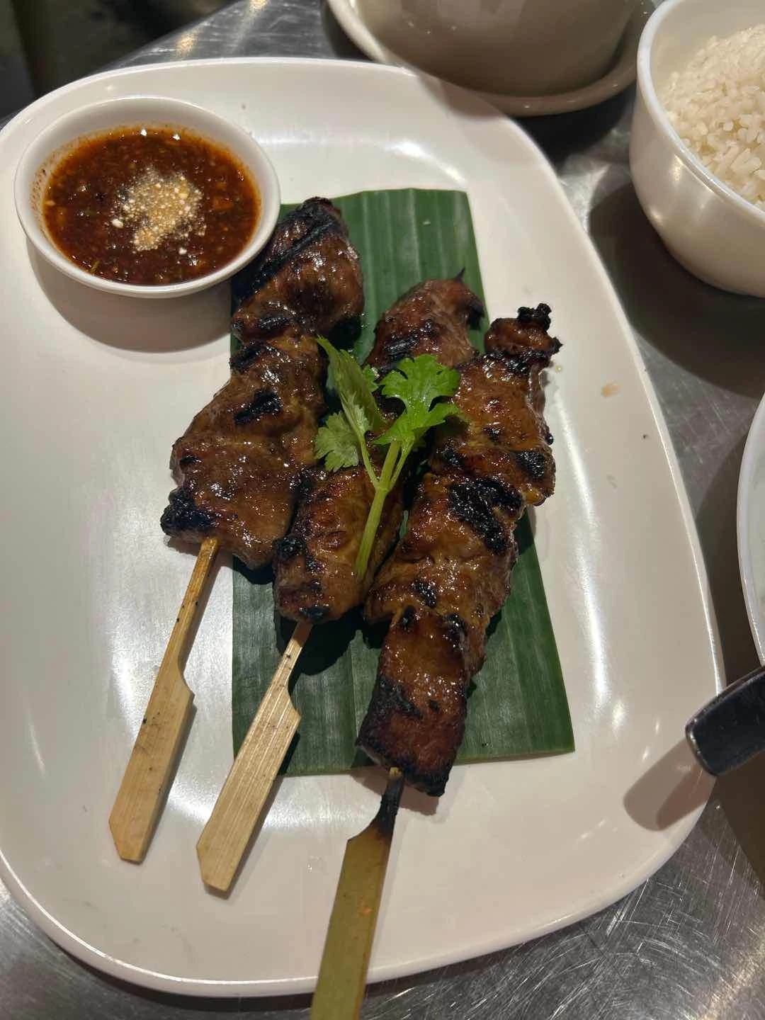 Moo Ping (Thai Pork Skewer) of KRAPOW MOA