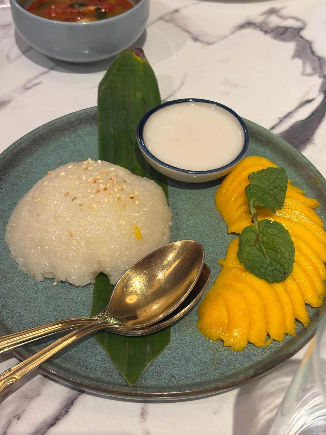 their mango sticky rice was gooood