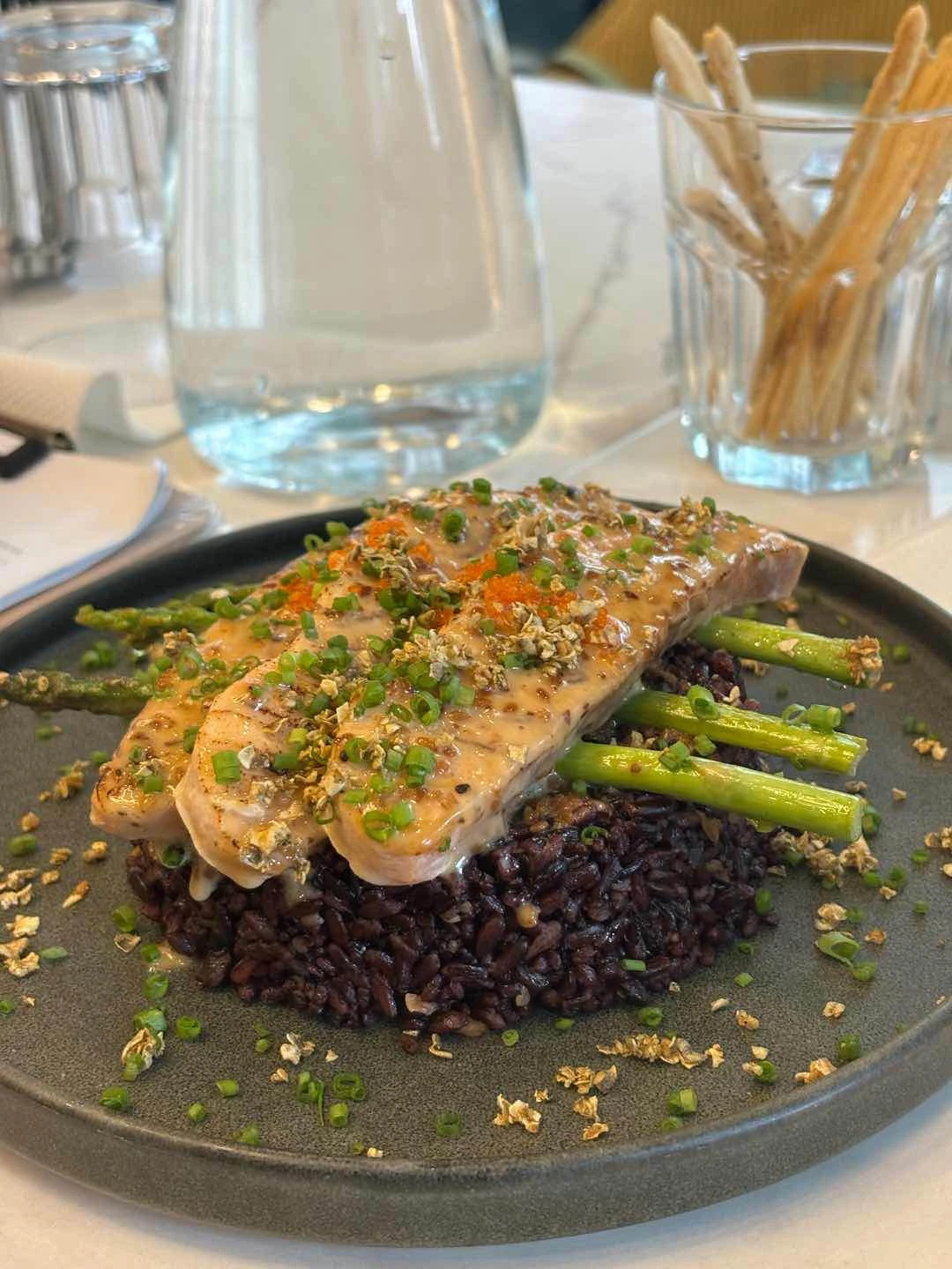 Salmon w/ Red Rice