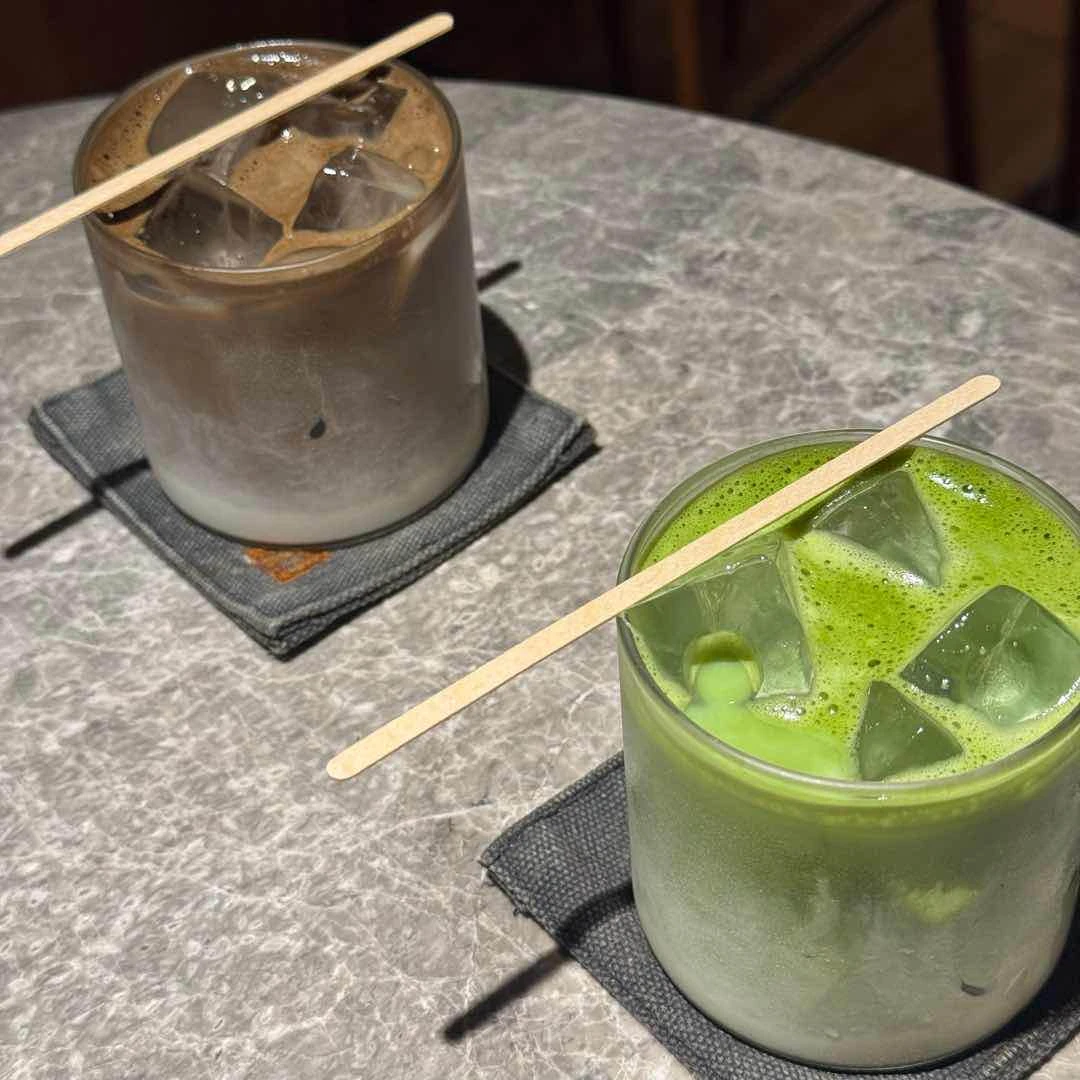 uji hojicha latte and uji matcha latte of Otaku Room by atmos and Yardstick