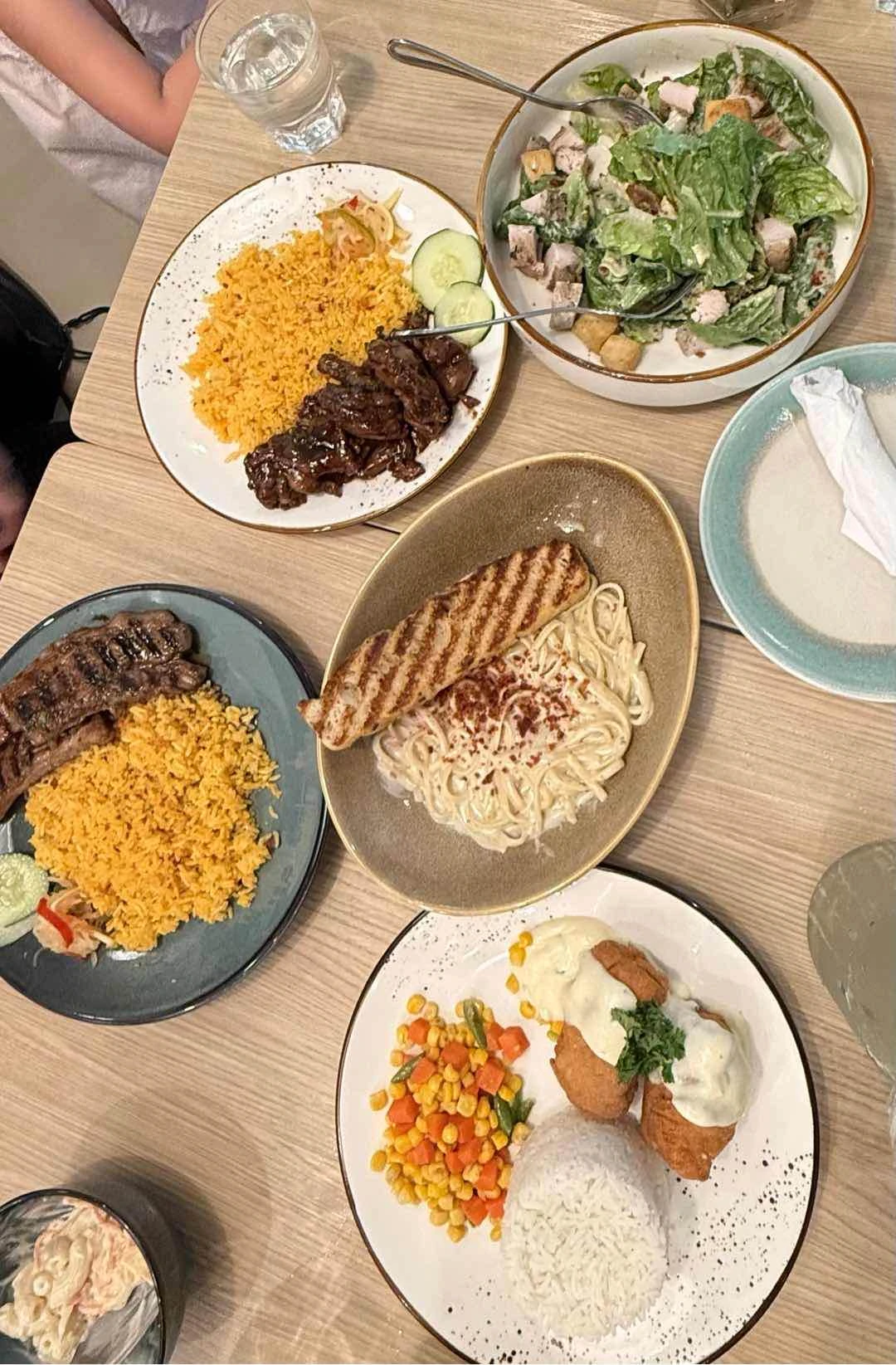 Chicken Barbecue, Pork Liempo, Caesar Salad, Carbonara and Macaroni Salad