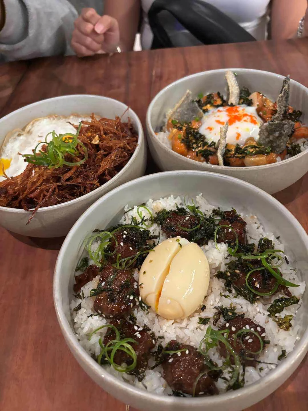 Adobo Flakes, Aburi Salmon, Wagyu Don of The Black Bean - Legazpi Village